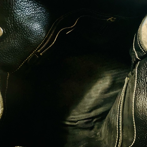 Authentic Prada Pebbled Leather Calfskin Leather Shoulder Bag - Picture 11 of 17